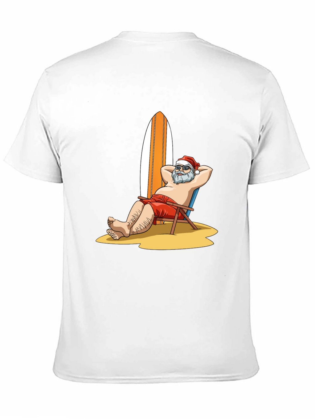 Santa on Vacation Graphic T-Shirt