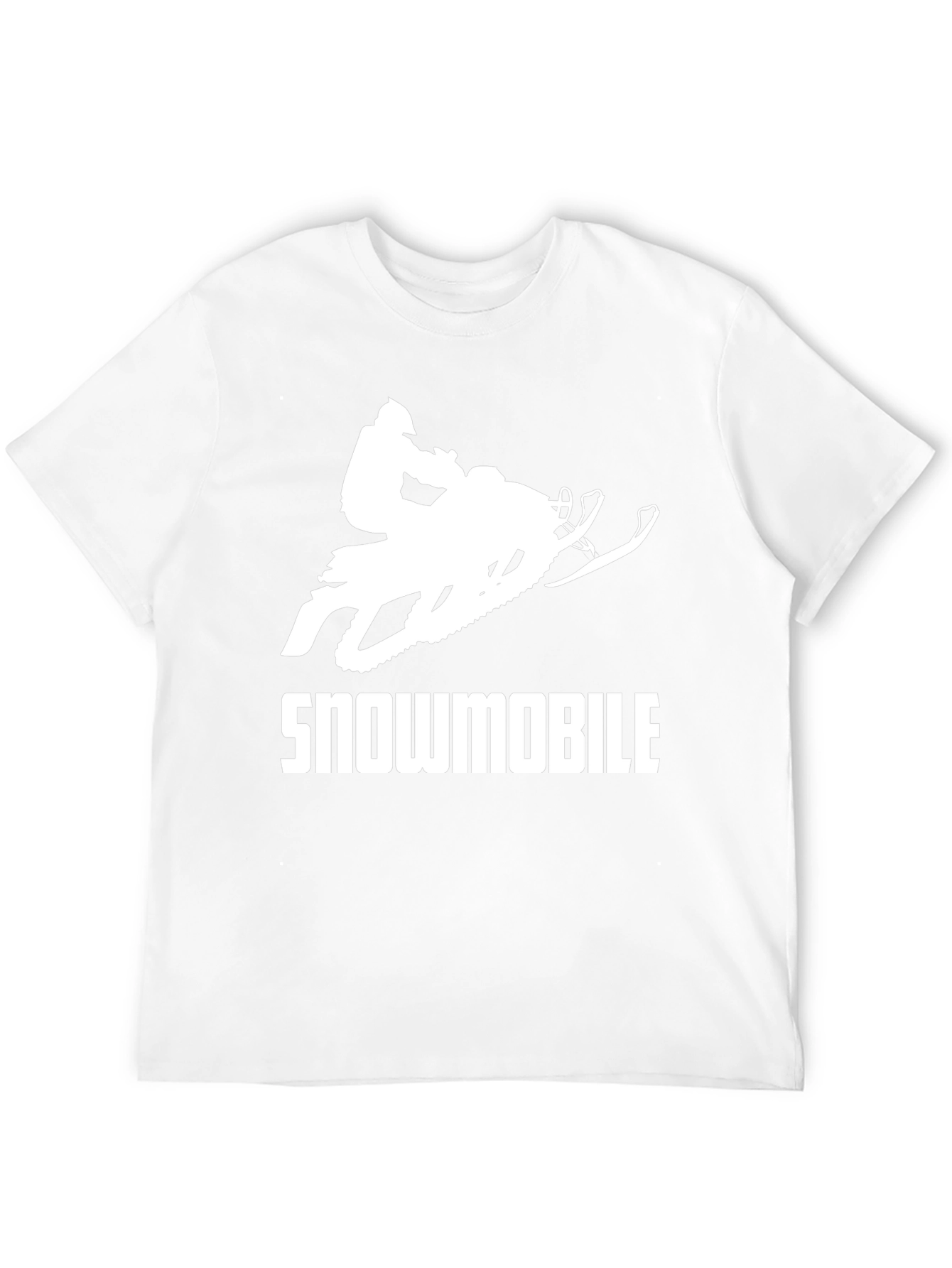 Snowmobile Black Graphic T-Shirt