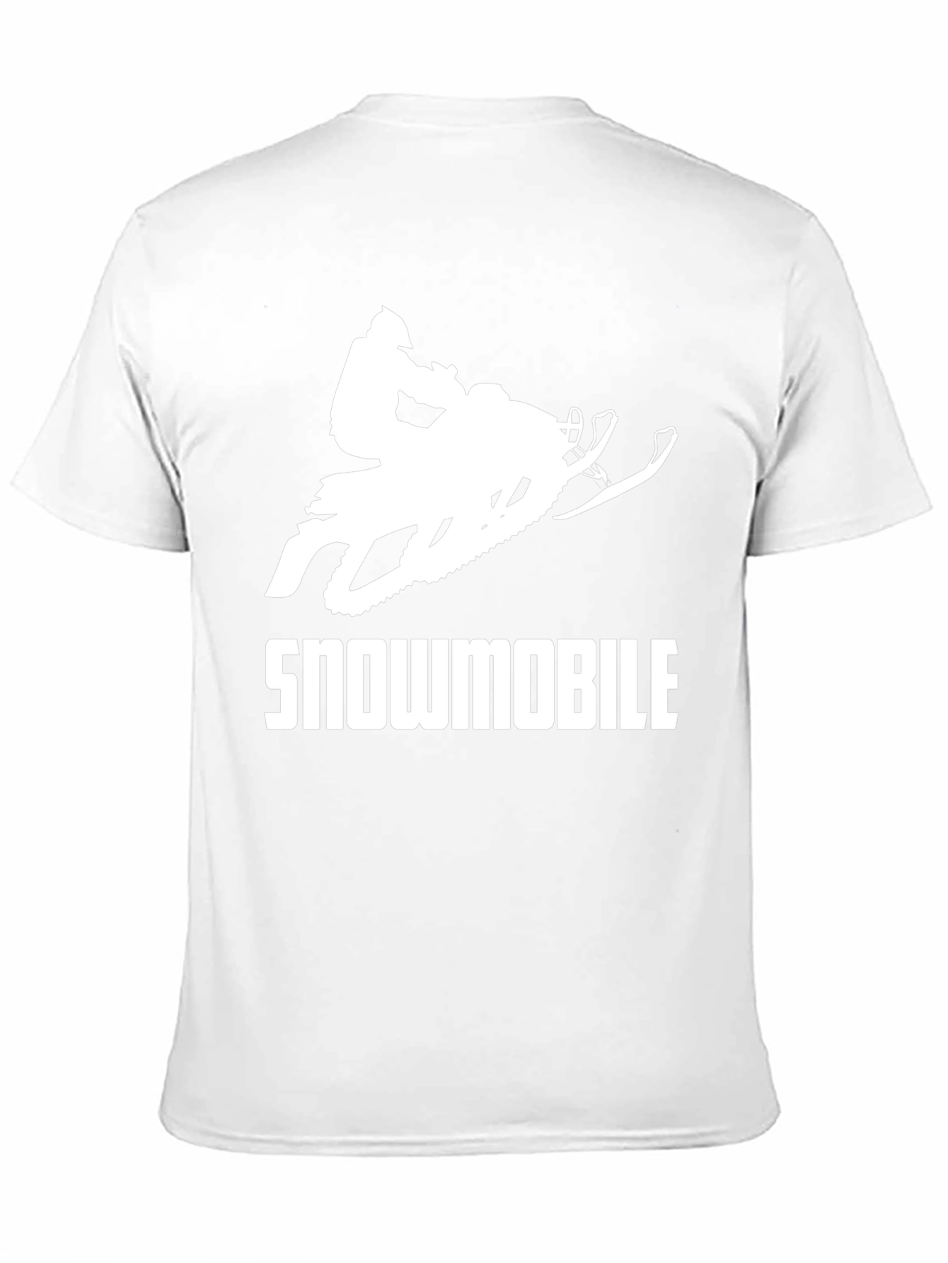 Snowmobile Black Graphic T-Shirt