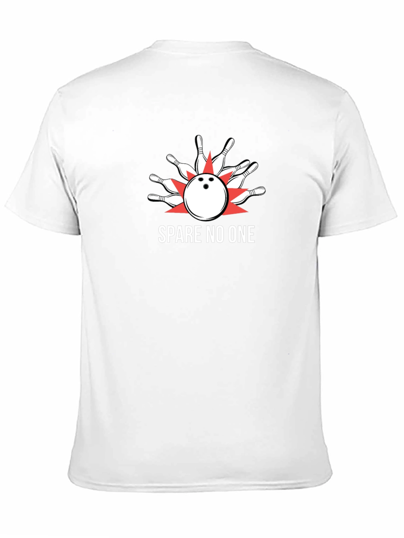 Spare No One Bowling Strike T-Shirt