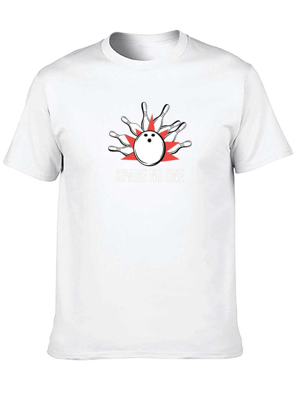 Spare No One Bowling Strike T-Shirt