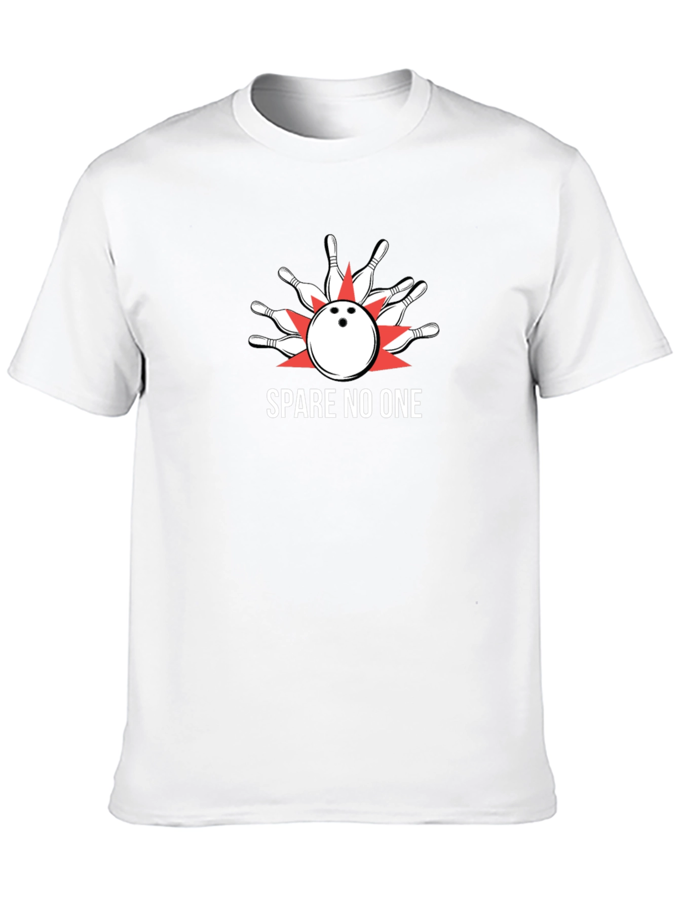 Spare No One Bowling Strike T-Shirt