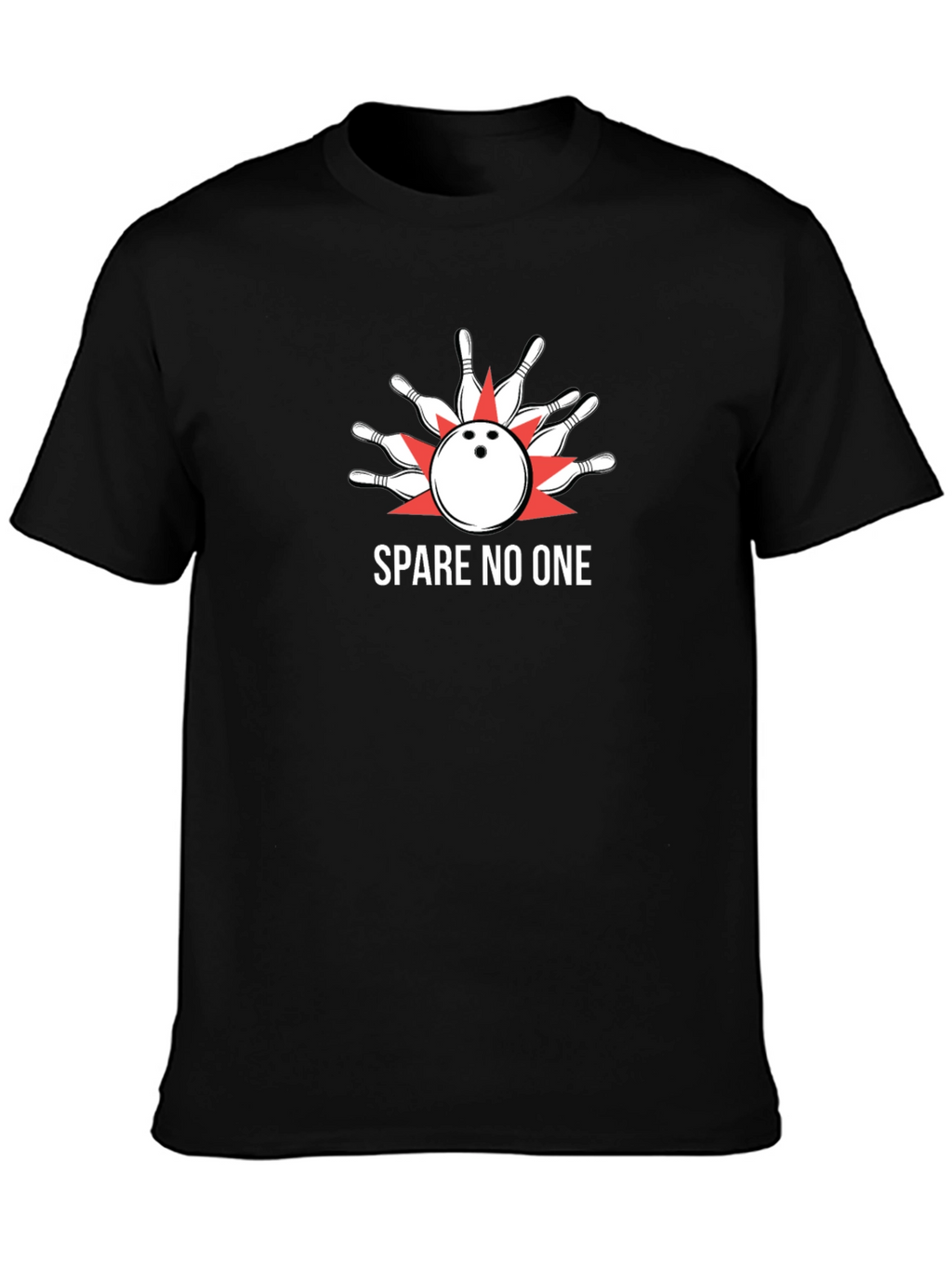 Spare No One Bowling Strike T-Shirt