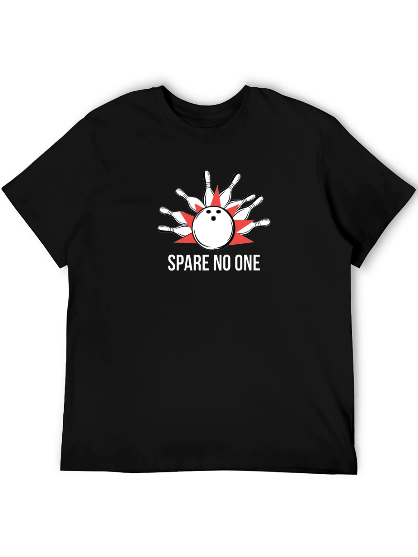 Spare No One Bowling Strike T-Shirt