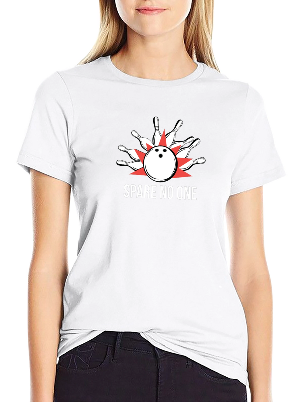 Spare No One Bowling Strike T-Shirt