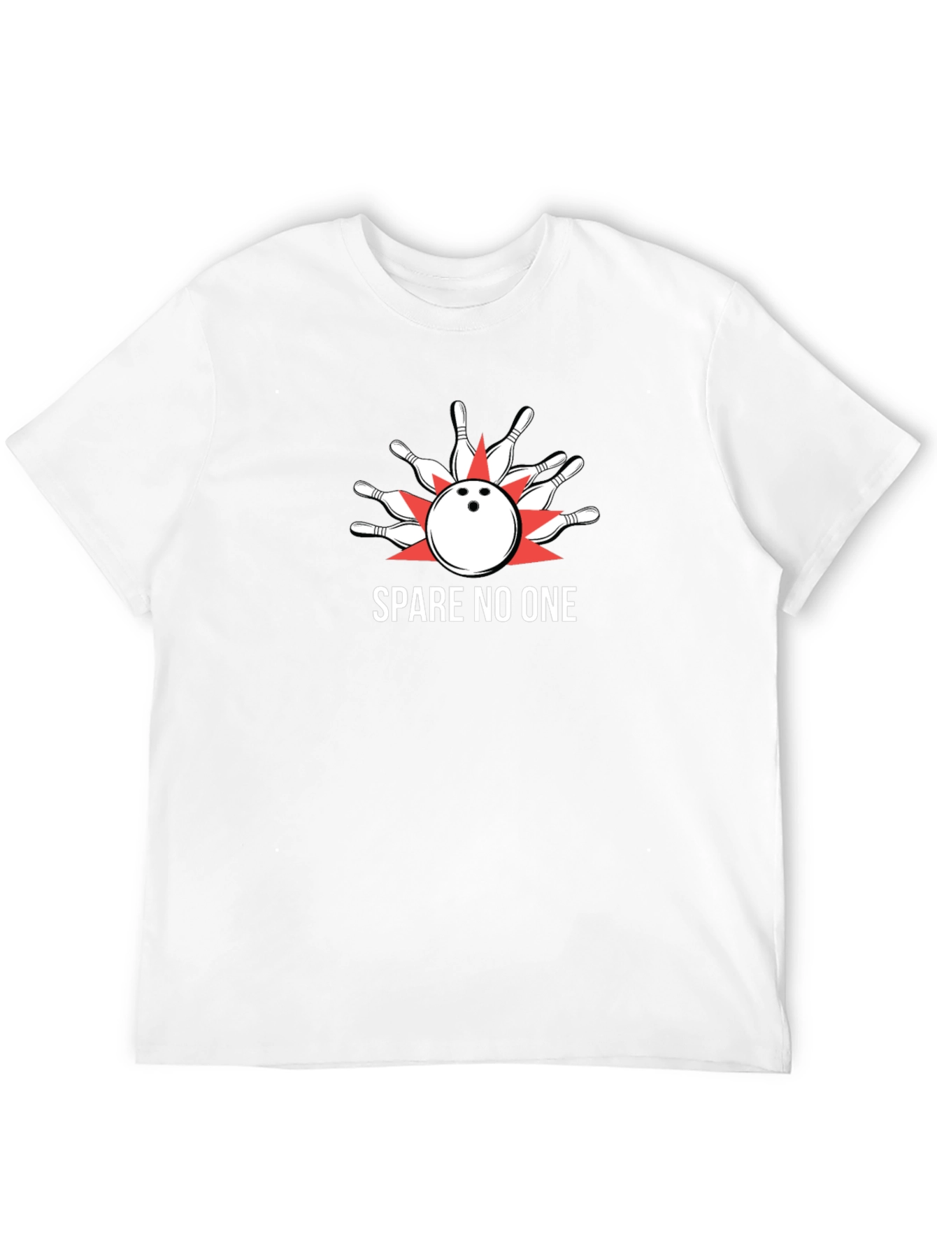 Spare No One Bowling Strike T-Shirt