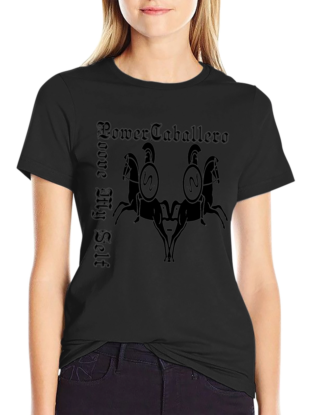 Power Caballero T-Shirt - Medieval Knight Design
