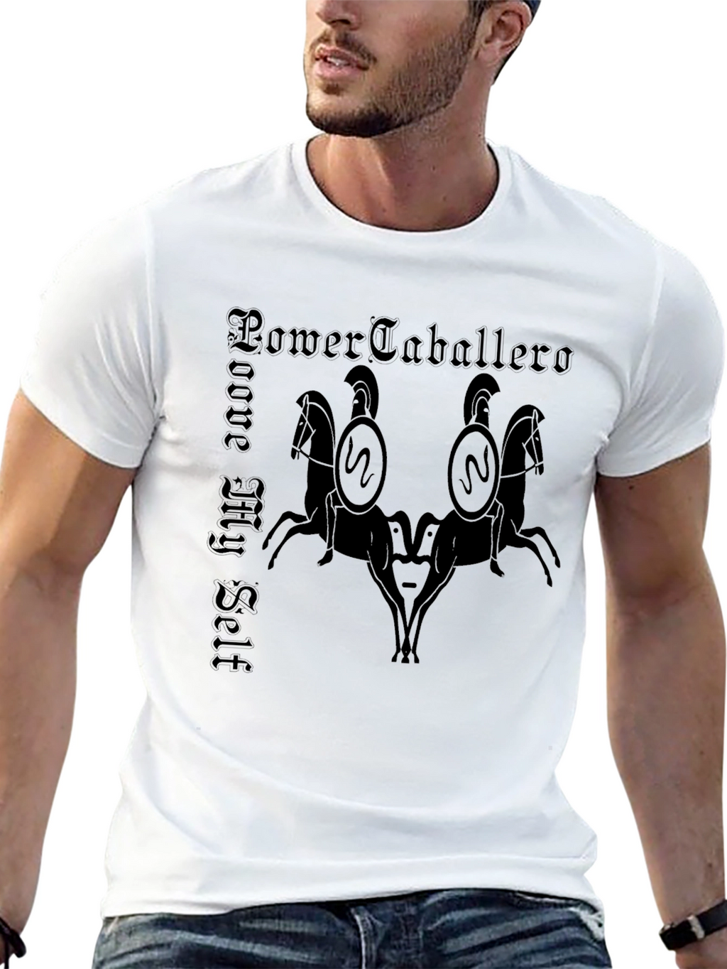 Power Caballero T-Shirt - Medieval Knight Design