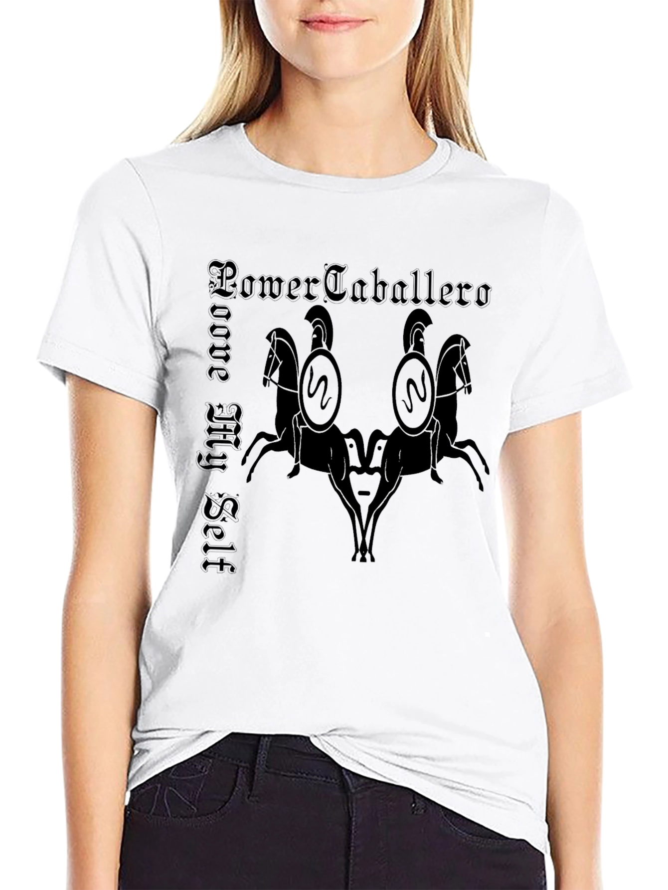 Power Caballero T-Shirt - Medieval Knight Design