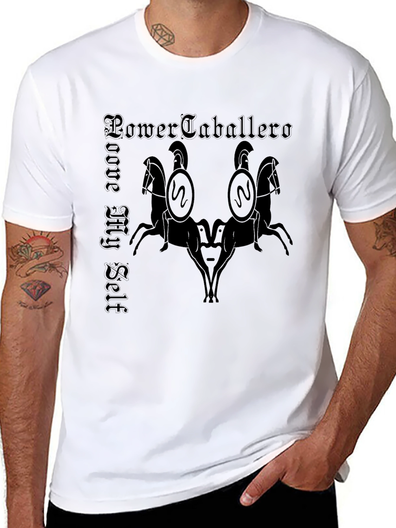 Power Caballero T-Shirt - Medieval Knight Design