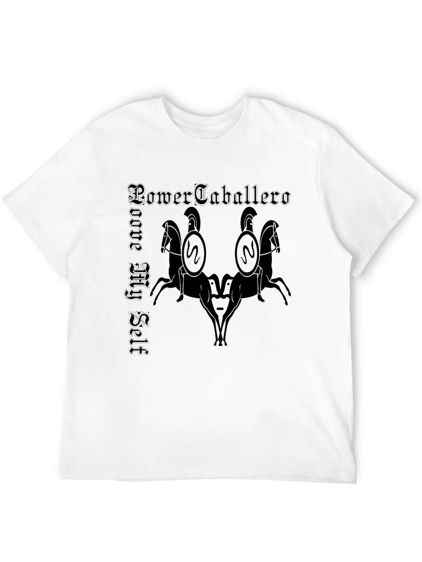 Power Caballero T-Shirt - Medieval Knight Design
