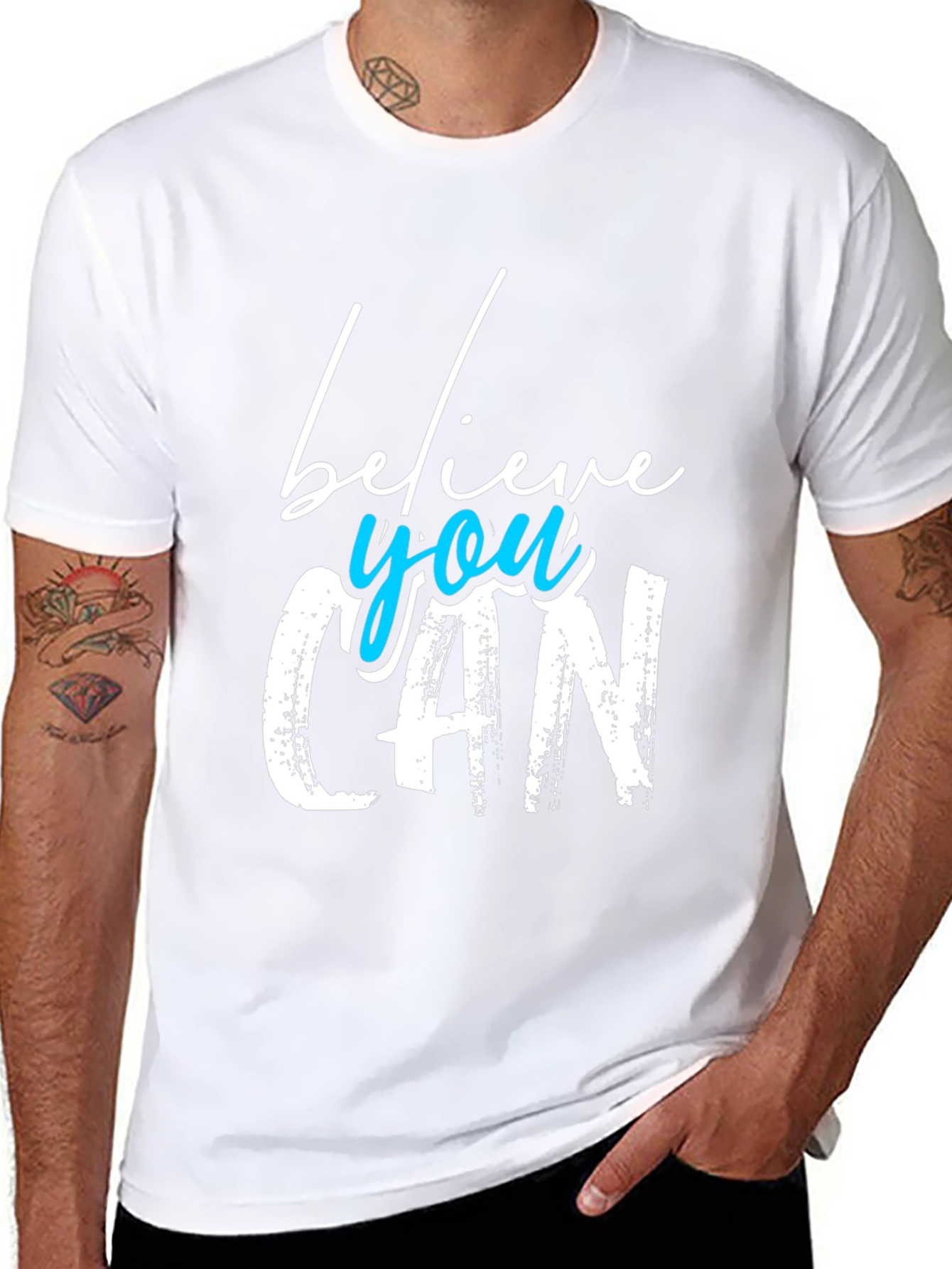 Believe You Can Graphic T-Shirt - Motivational Tee