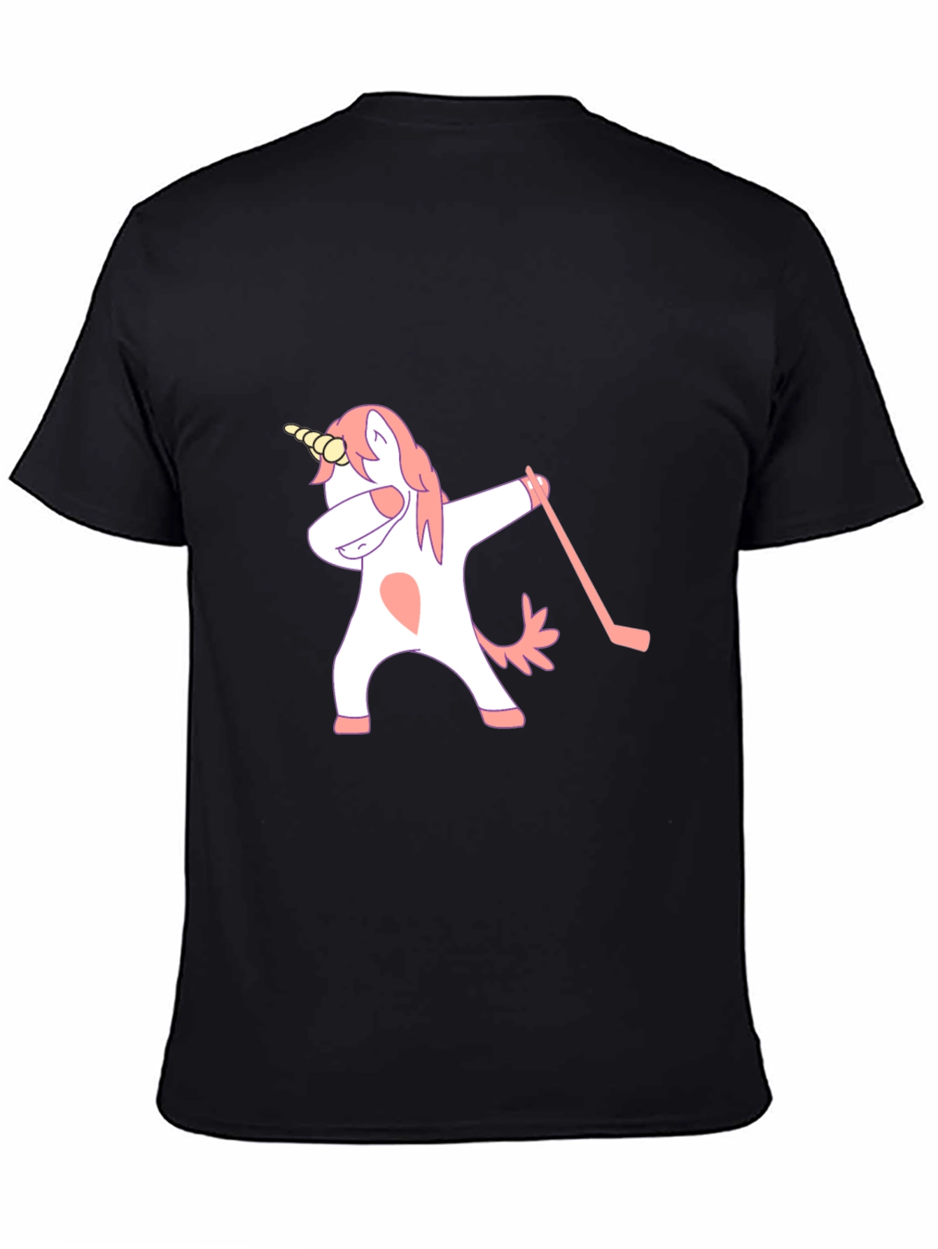 Dabbing Unicorn T-Shirt - Black Cotton Tee
