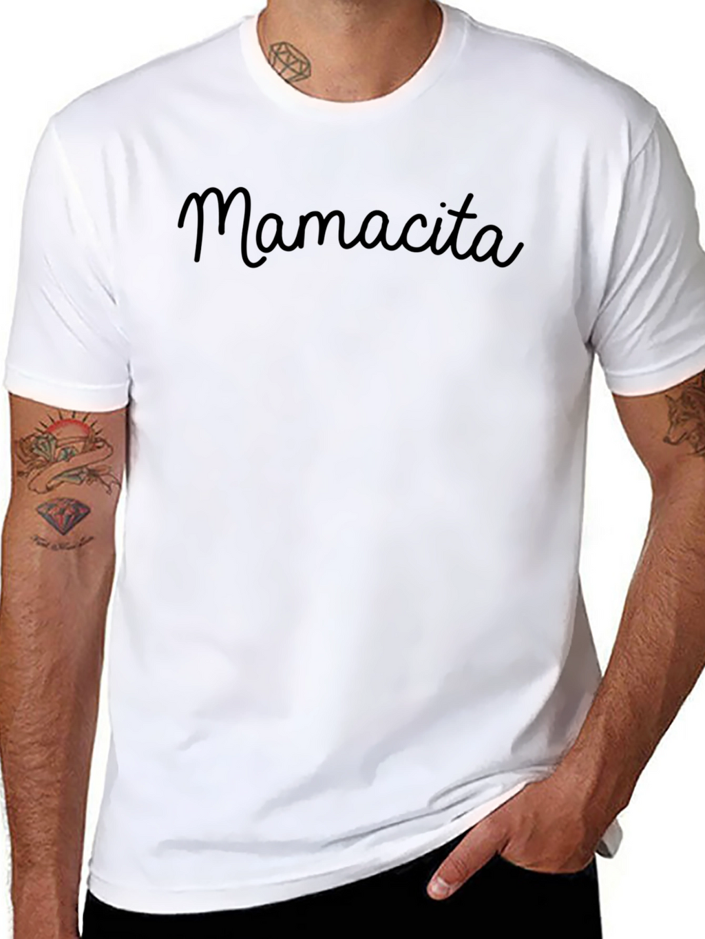 Mamacita Black Crew Neck T-Shirt