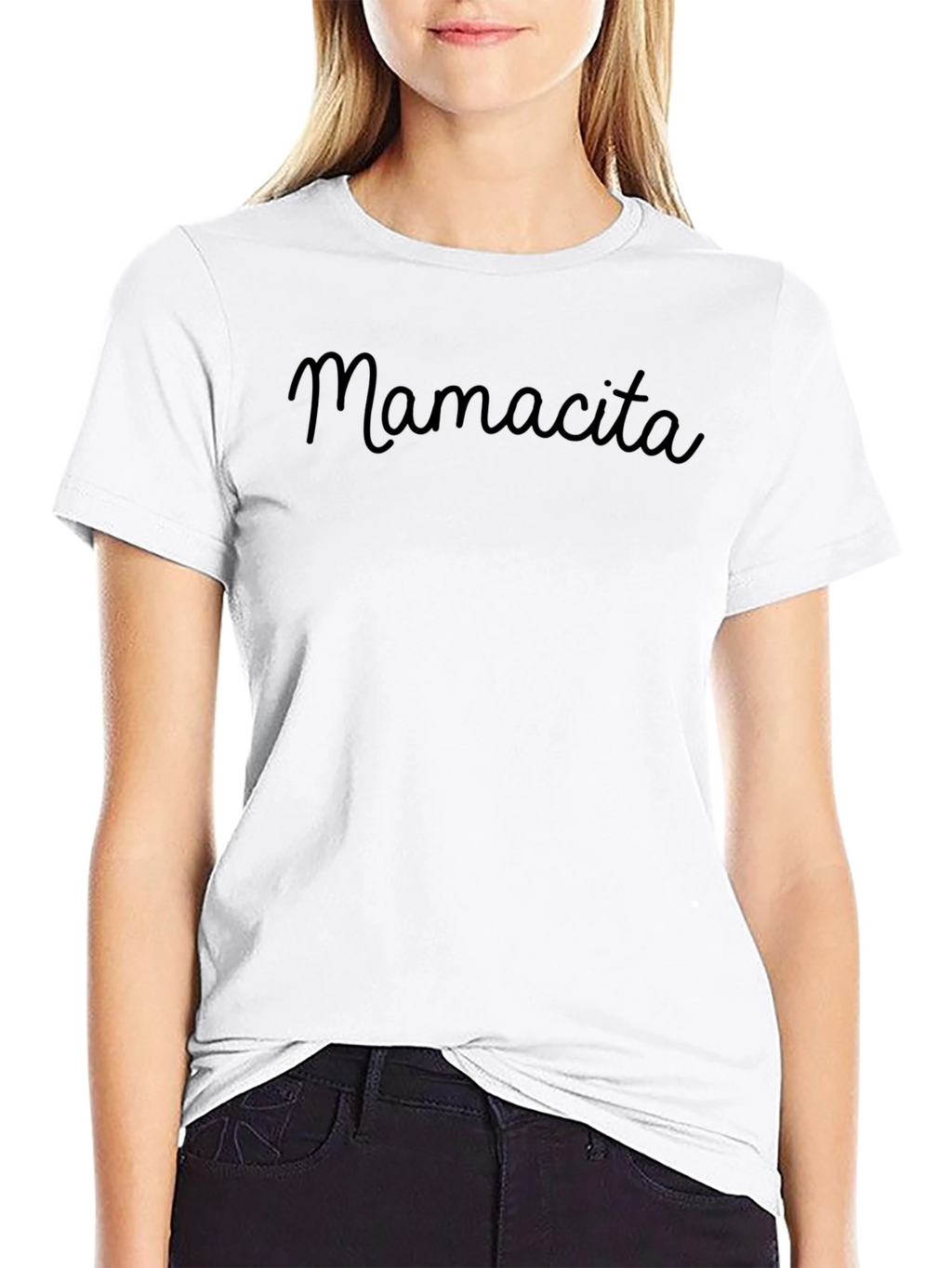 Mamacita Black Crew Neck T-Shirt