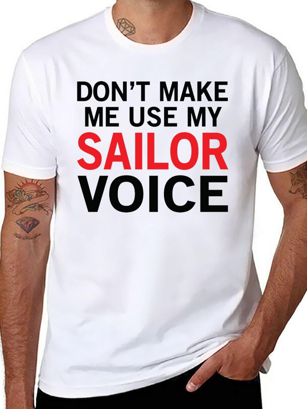 Funny Sailor Voice Graphic T-Shirt