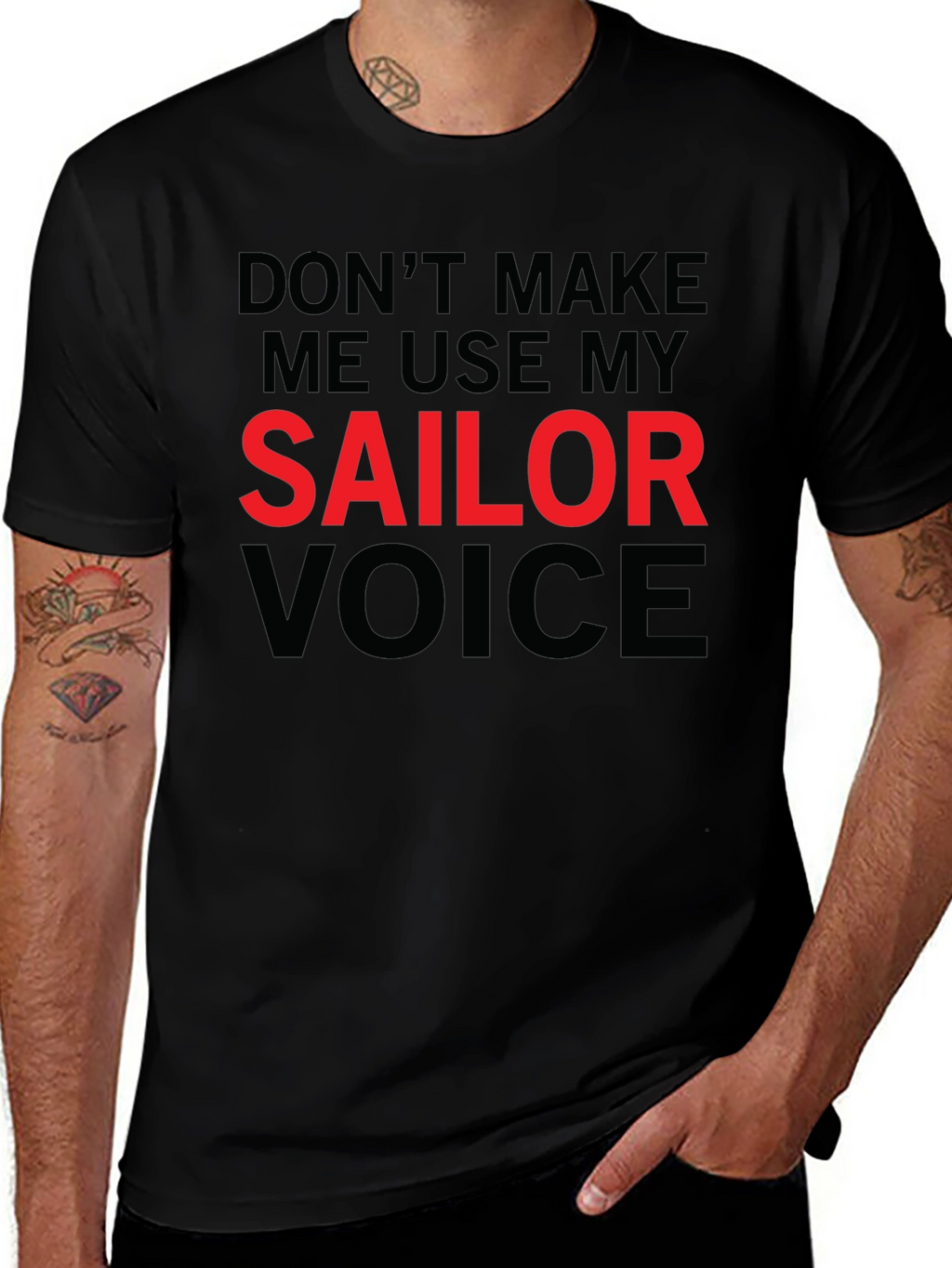 Funny Sailor Voice Graphic T-Shirt