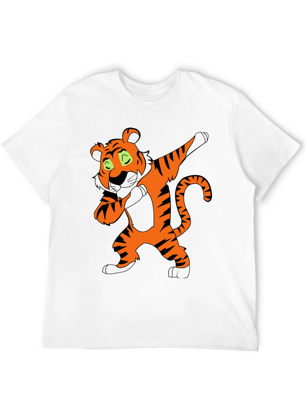 Dabbing Tiger Graphic Tee - Black