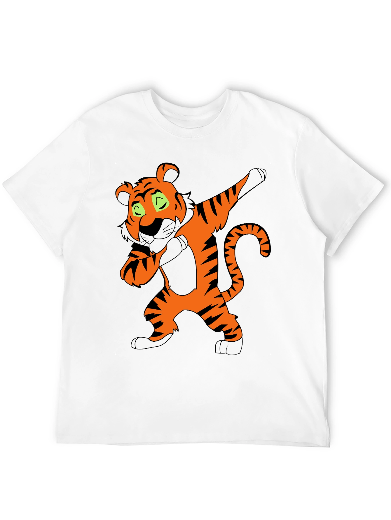 Dabbing Tiger Graphic Tee - Black