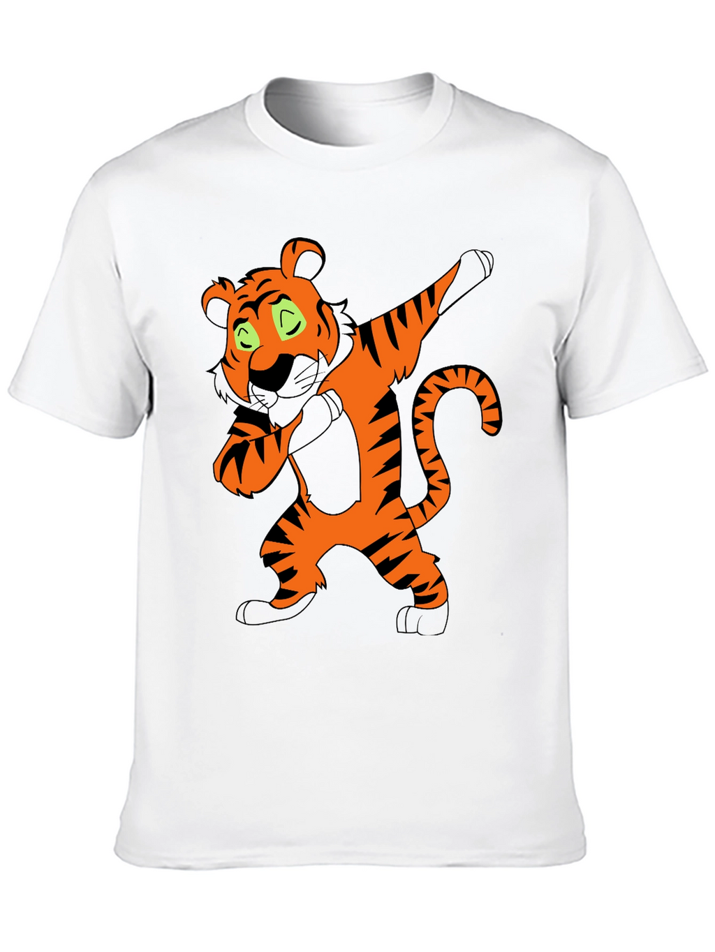 Dabbing Tiger Graphic Tee - Black