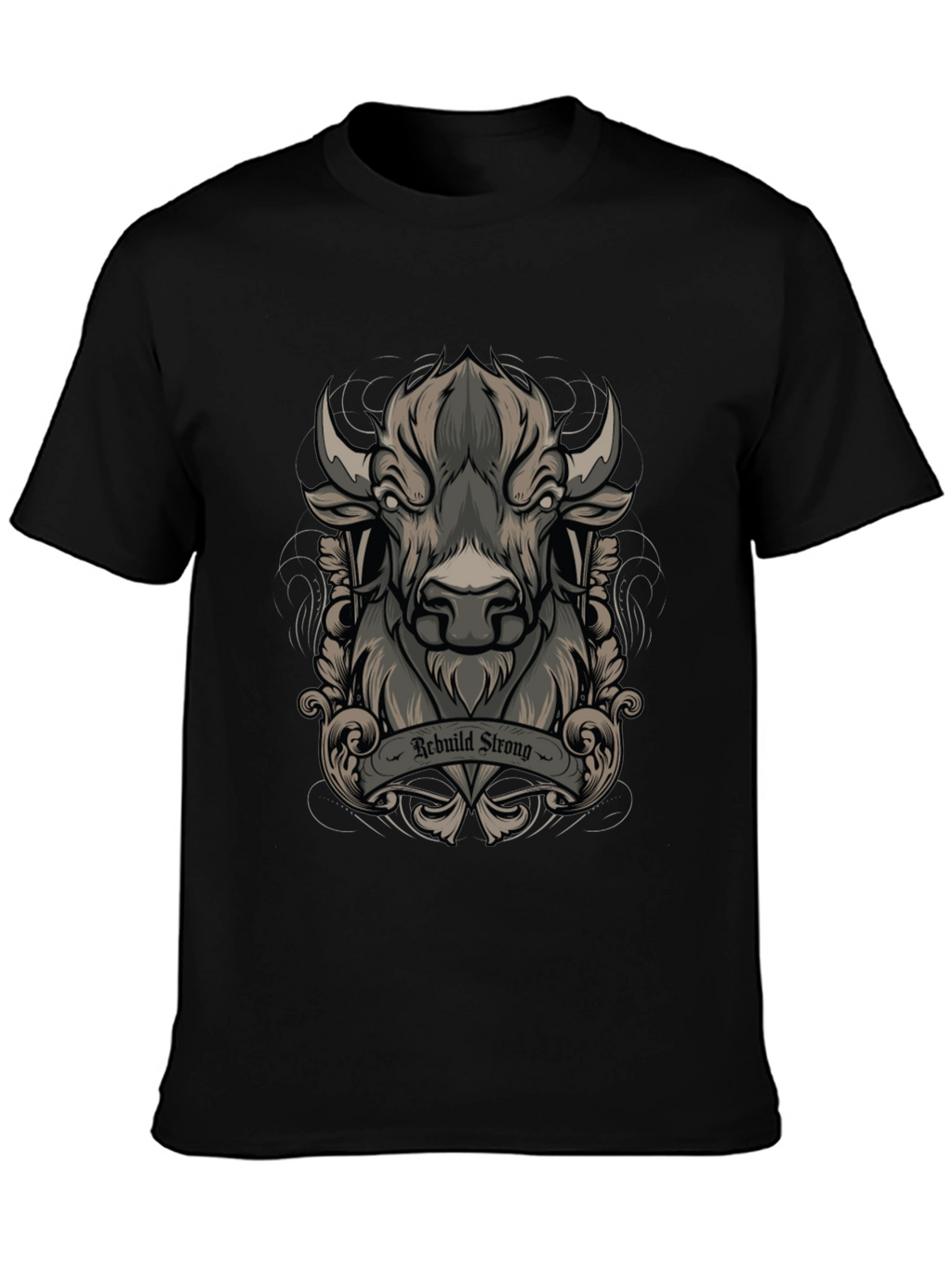 Rebuild Strong Graphic Tee - Black