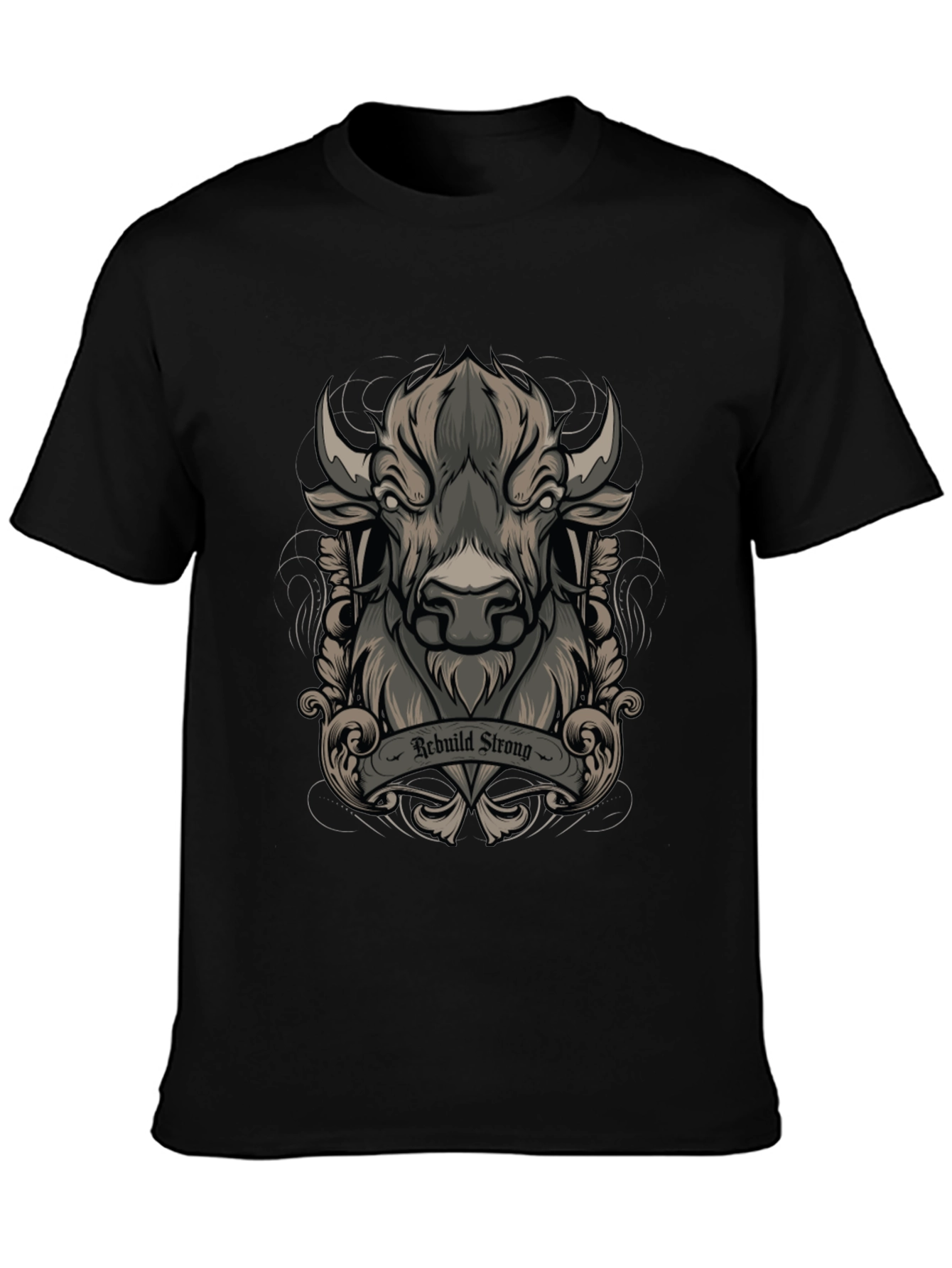 Rebuild Strong Graphic Tee - Black