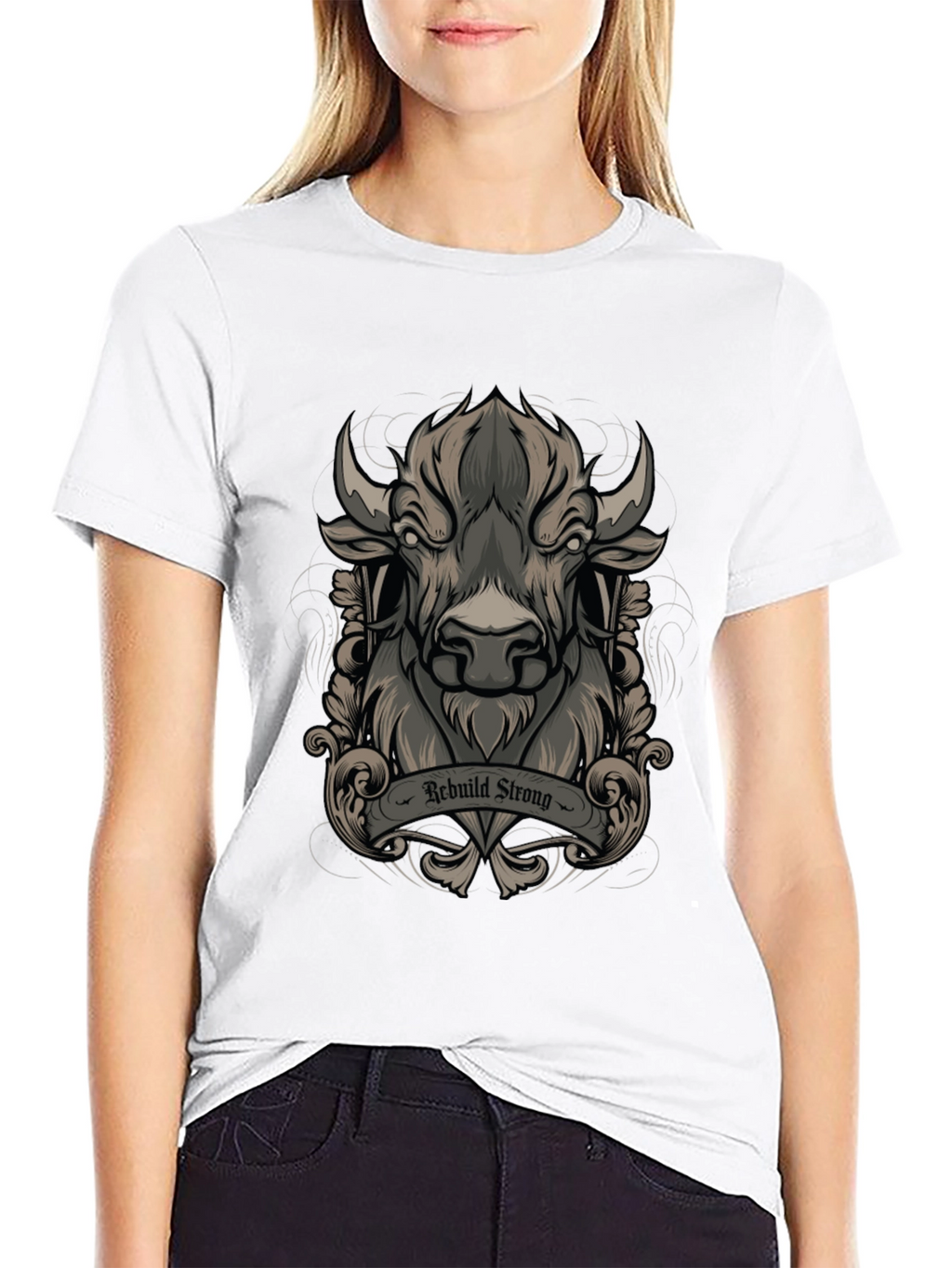 Rebuild Strong Graphic Tee - Black
