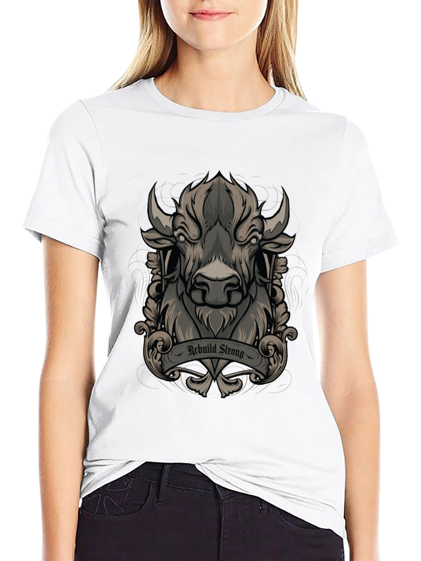 Rebuild Strong Graphic Tee - Black