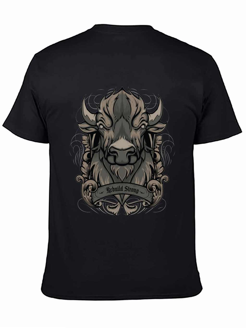 Rebuild Strong Graphic Tee - Black
