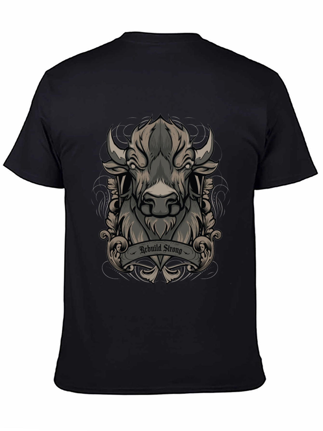 Rebuild Strong Graphic Tee - Black