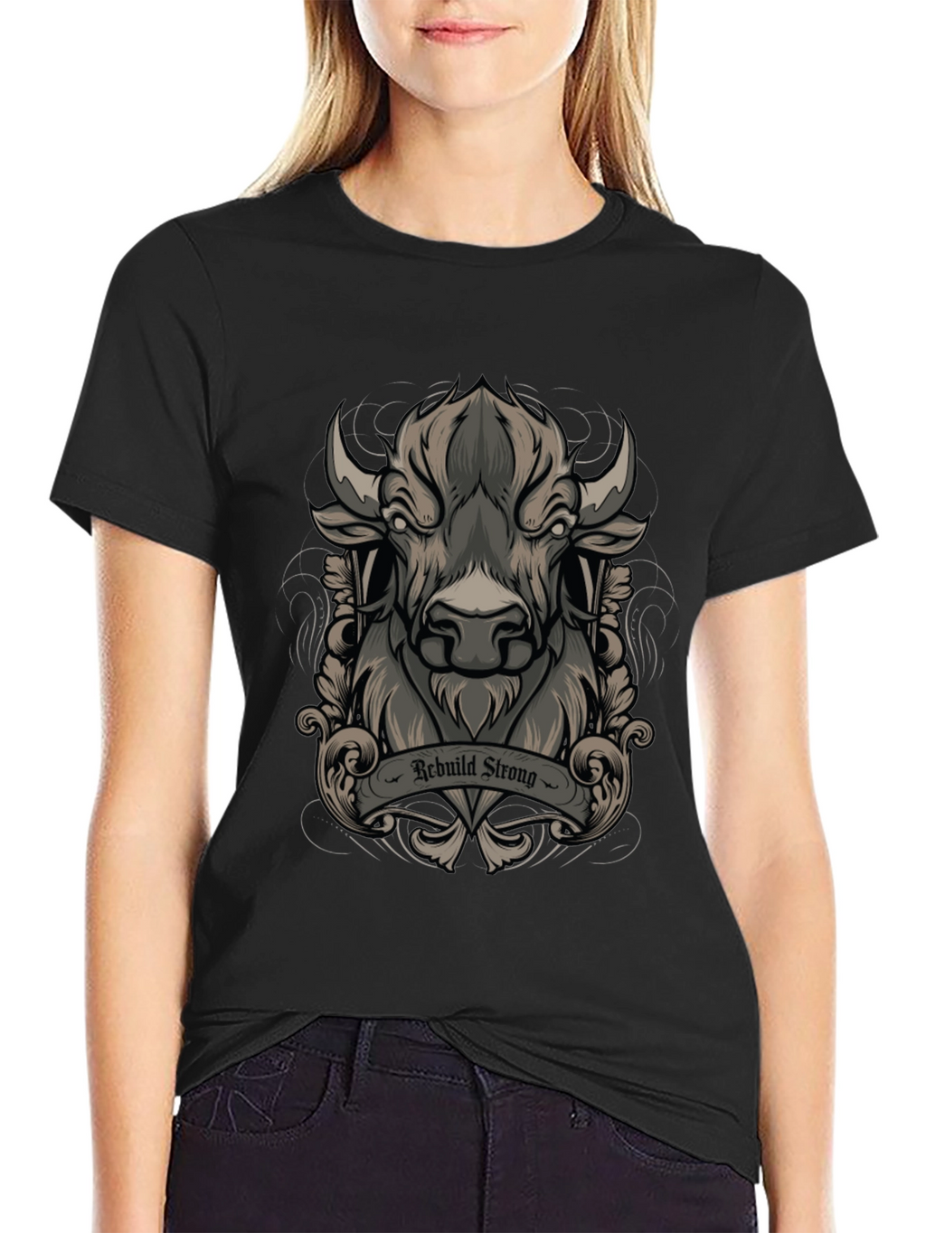 Rebuild Strong Graphic Tee - Black