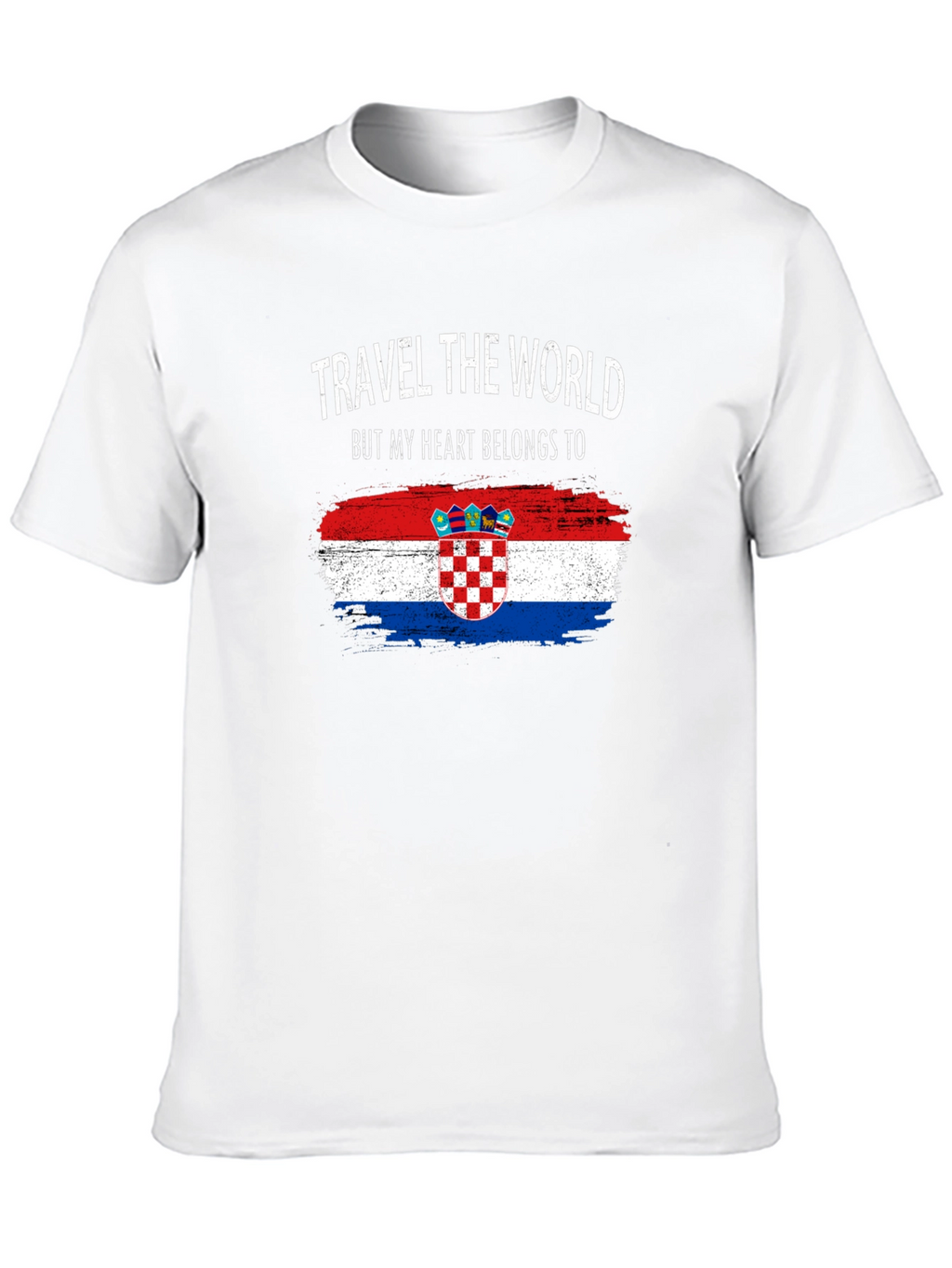 Croatian Heart T-Shirt: Travel the World