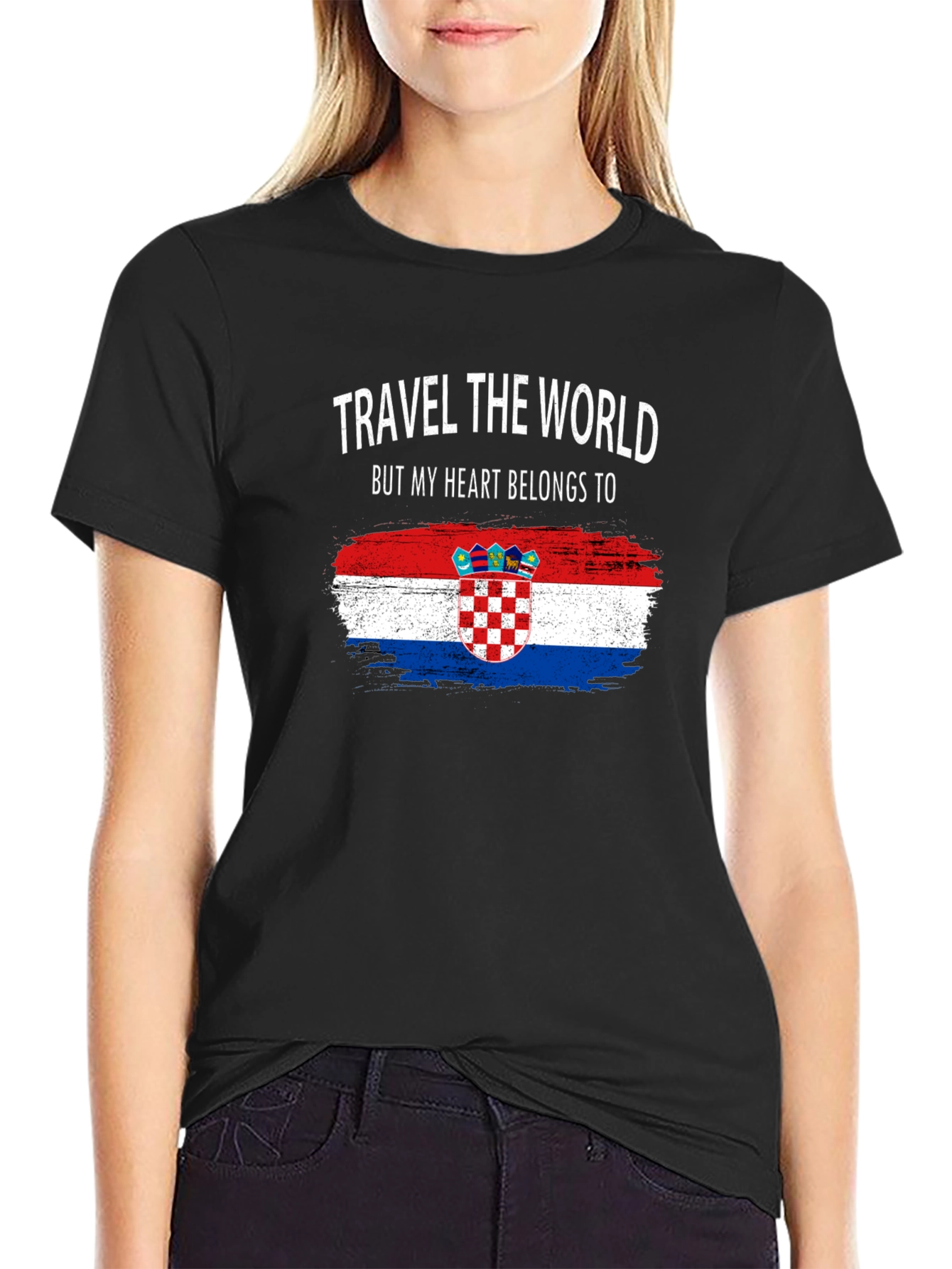 Croatian Heart T-Shirt: Travel the World