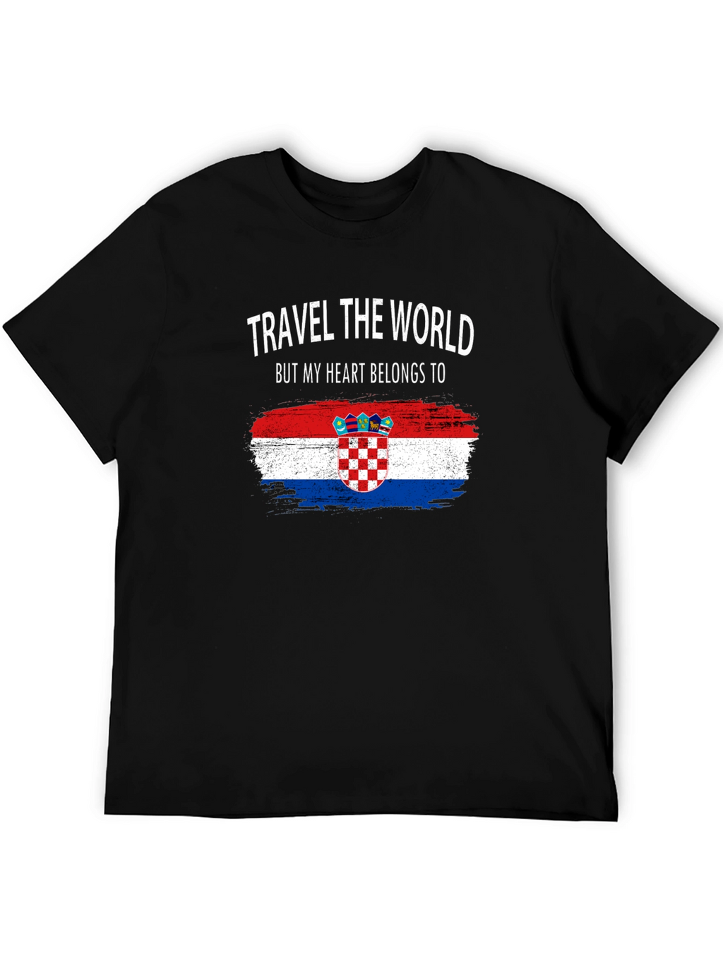 Croatian Heart T-Shirt: Travel the World