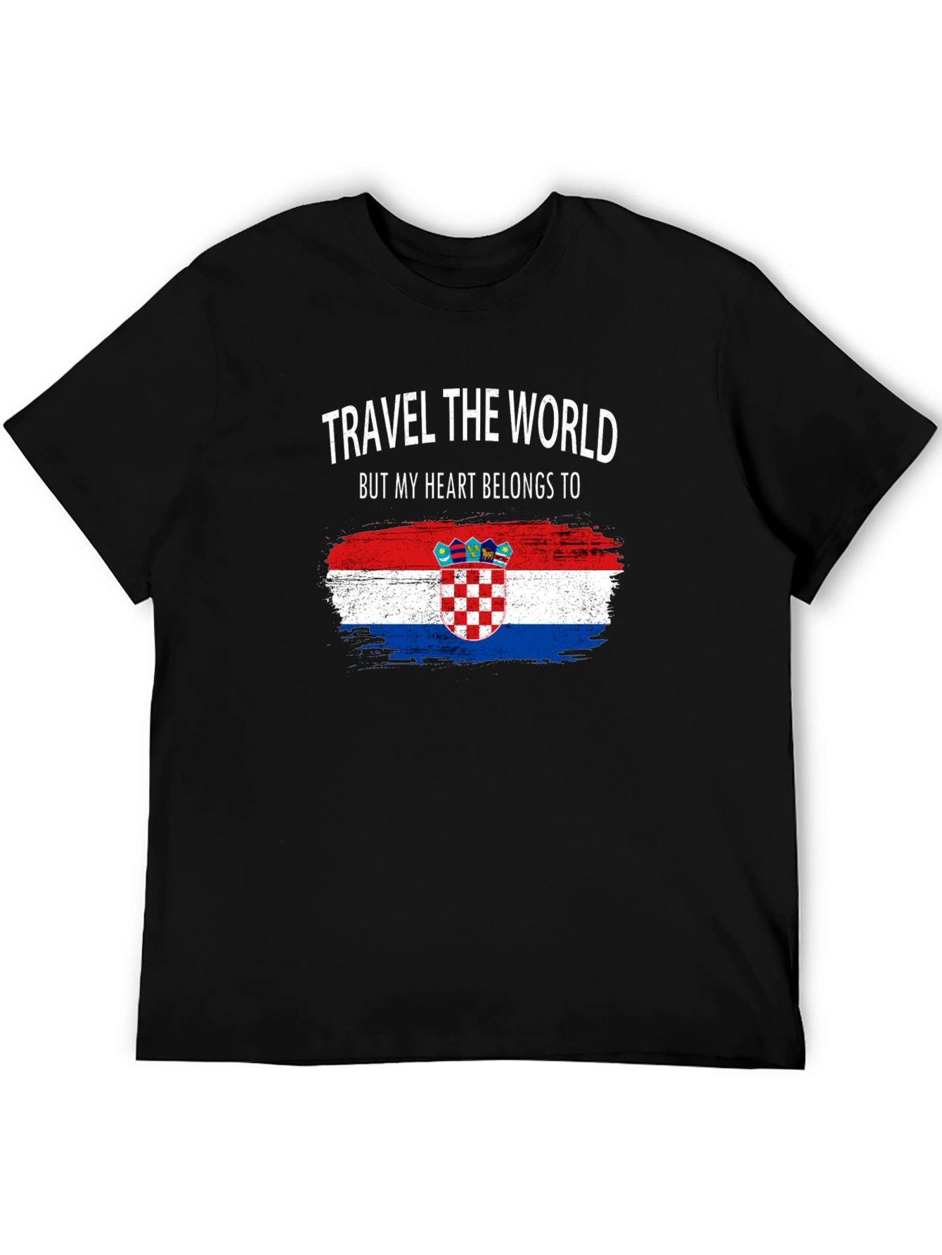 Croatian Heart T-Shirt: Travel the World