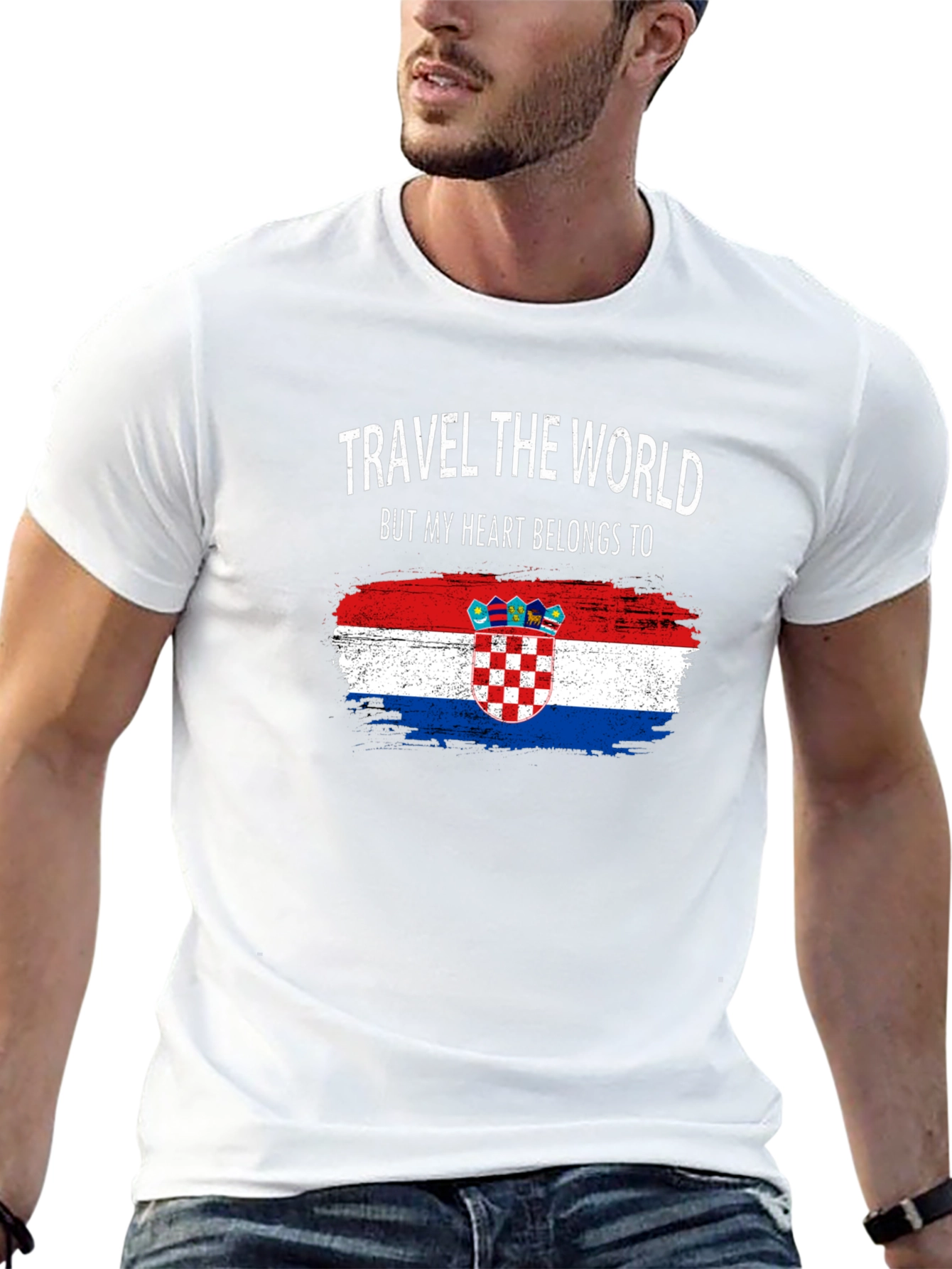 Croatian Heart T-Shirt: Travel the World
