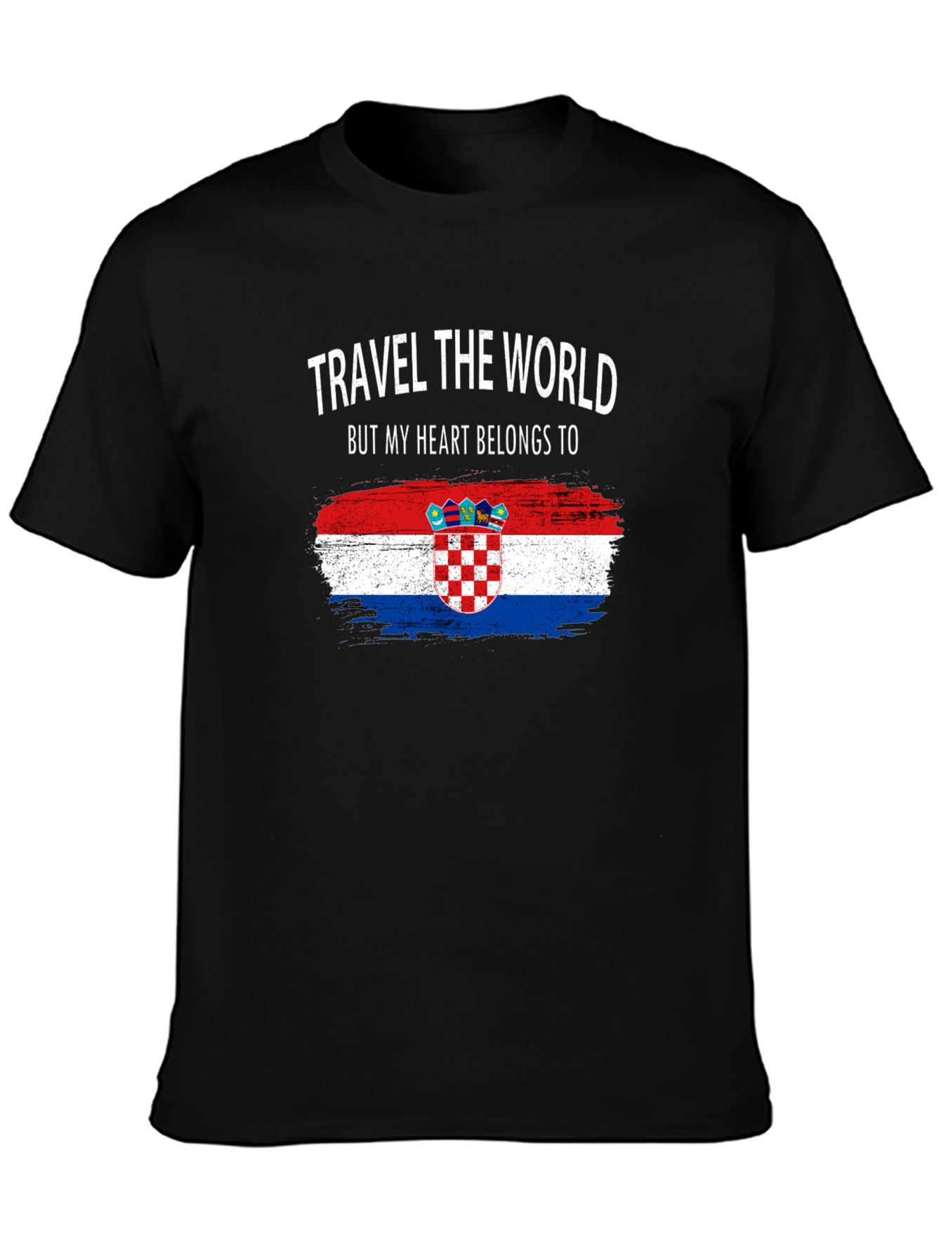 Croatian Heart T-Shirt: Travel the World