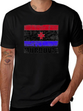 Mordovia Flag T-Shirt Black Graphic Tee