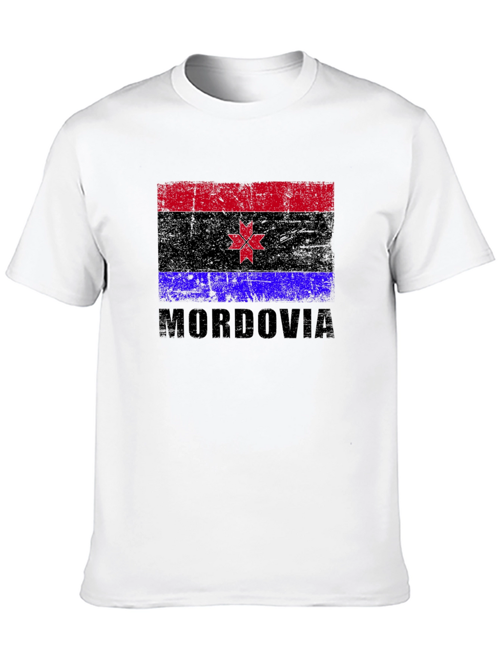 Mordovia Flag T-Shirt Black Graphic Tee