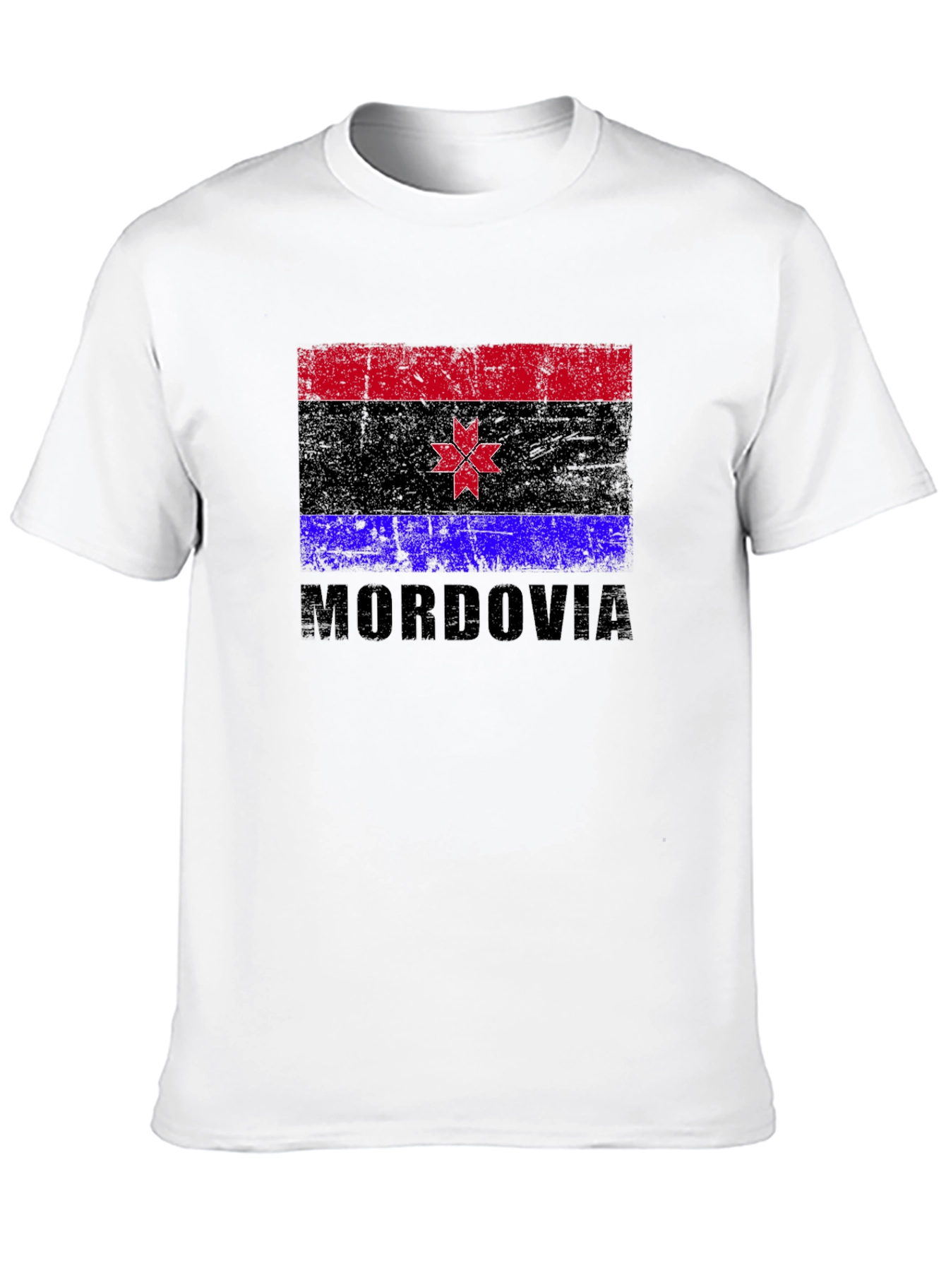Mordovia Flag T-Shirt Black Graphic Tee