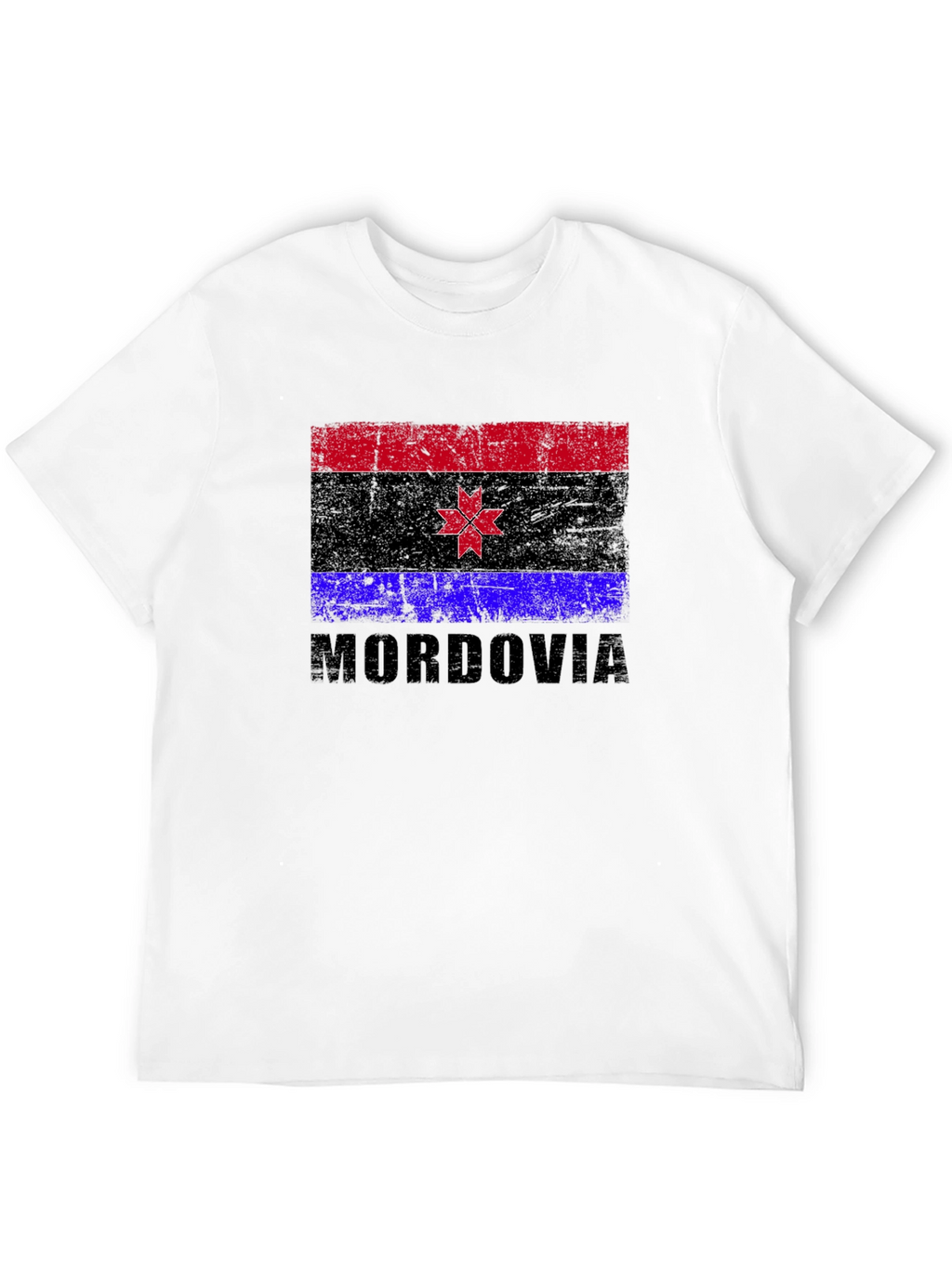 Mordovia Flag T-Shirt Black Graphic Tee