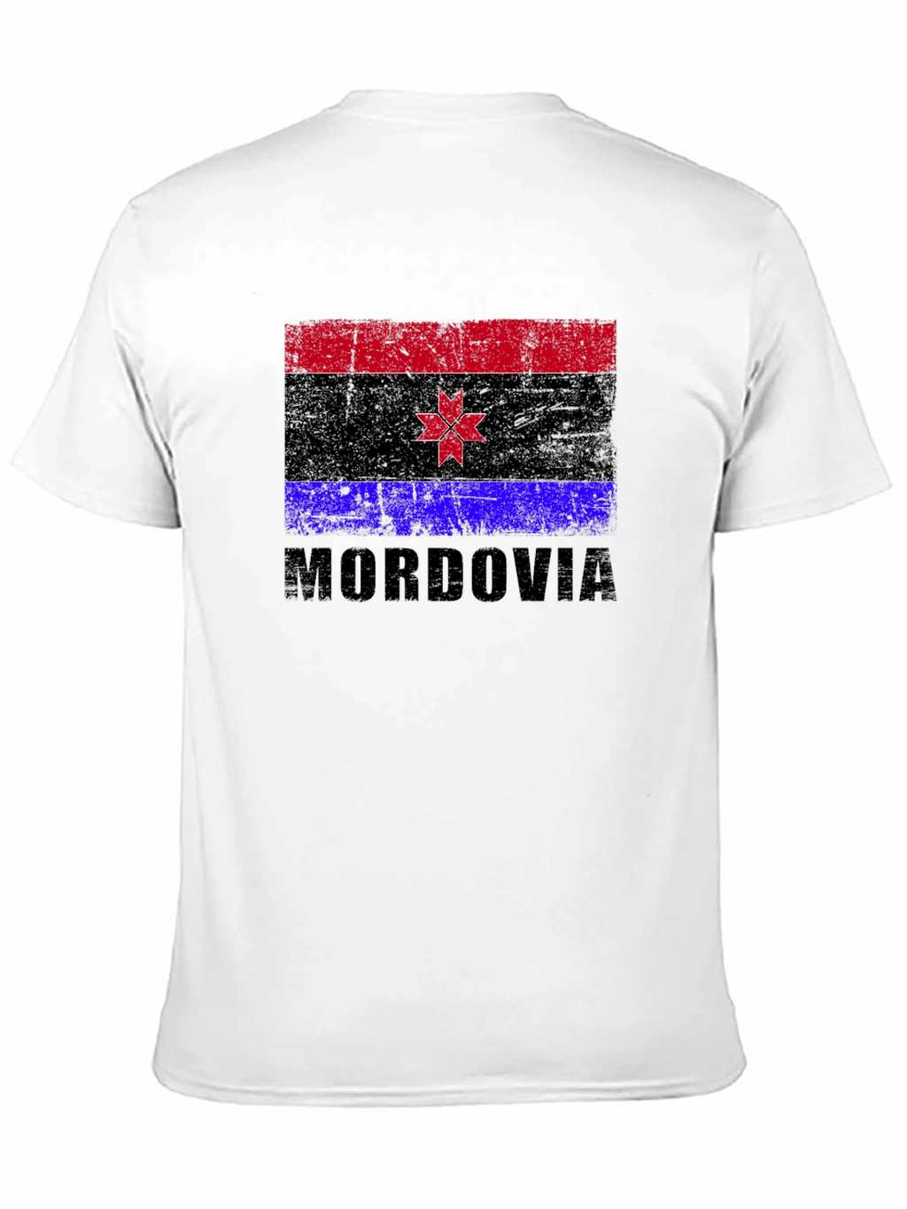 Mordovia Flag T-Shirt Black Graphic Tee