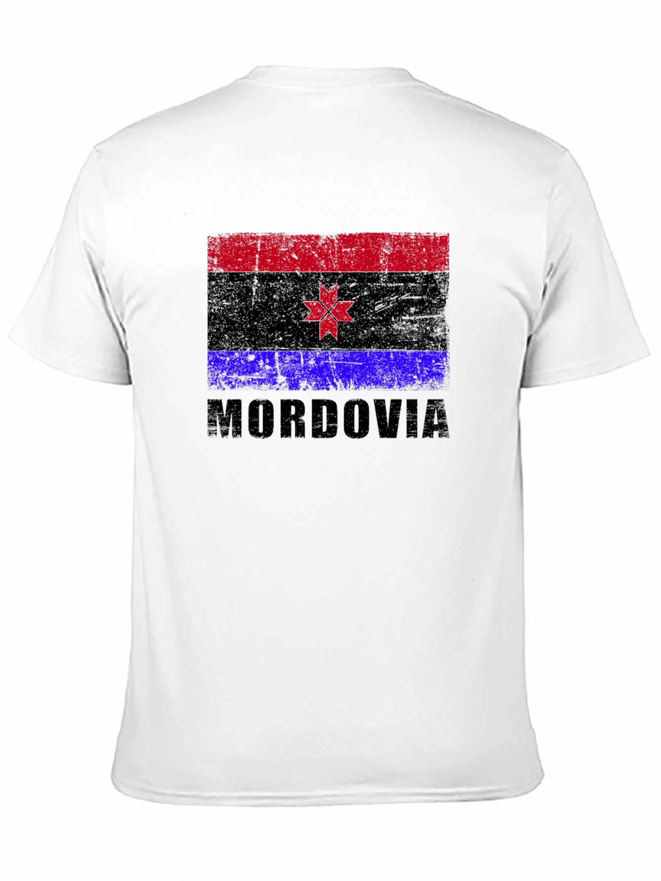 Mordovia Flag T-Shirt Black Graphic Tee
