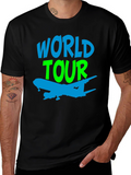 World Tour Airplane Graphic Tee