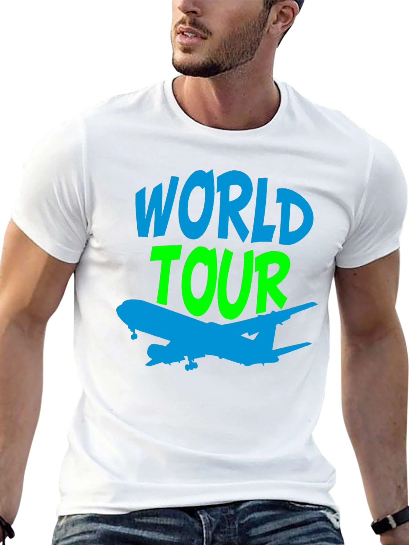 World Tour Airplane Graphic Tee