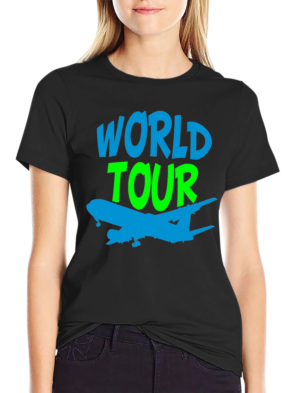 World Tour Airplane Graphic Tee
