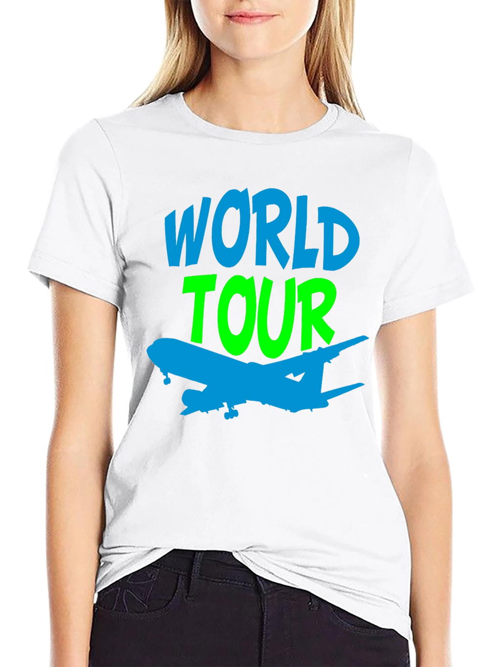 World Tour Airplane Graphic Tee