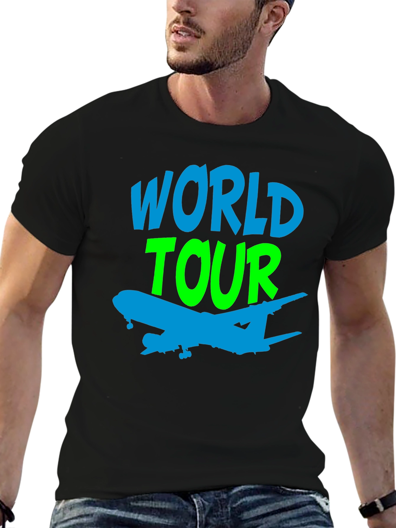 World Tour Airplane Graphic Tee