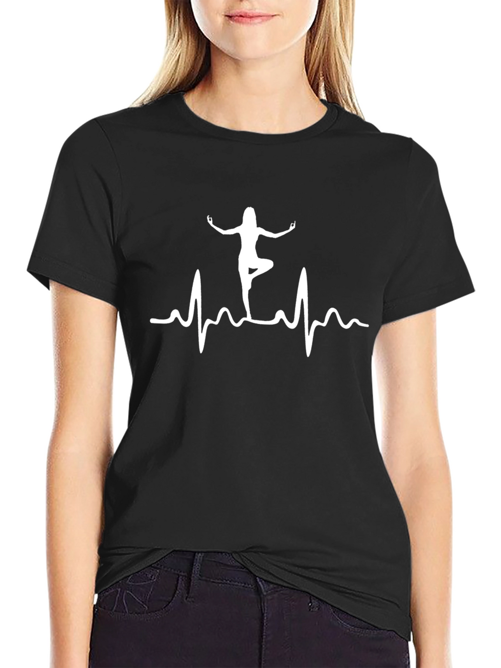 Yoga Heartbeat T-Shirt - Balance Your Life