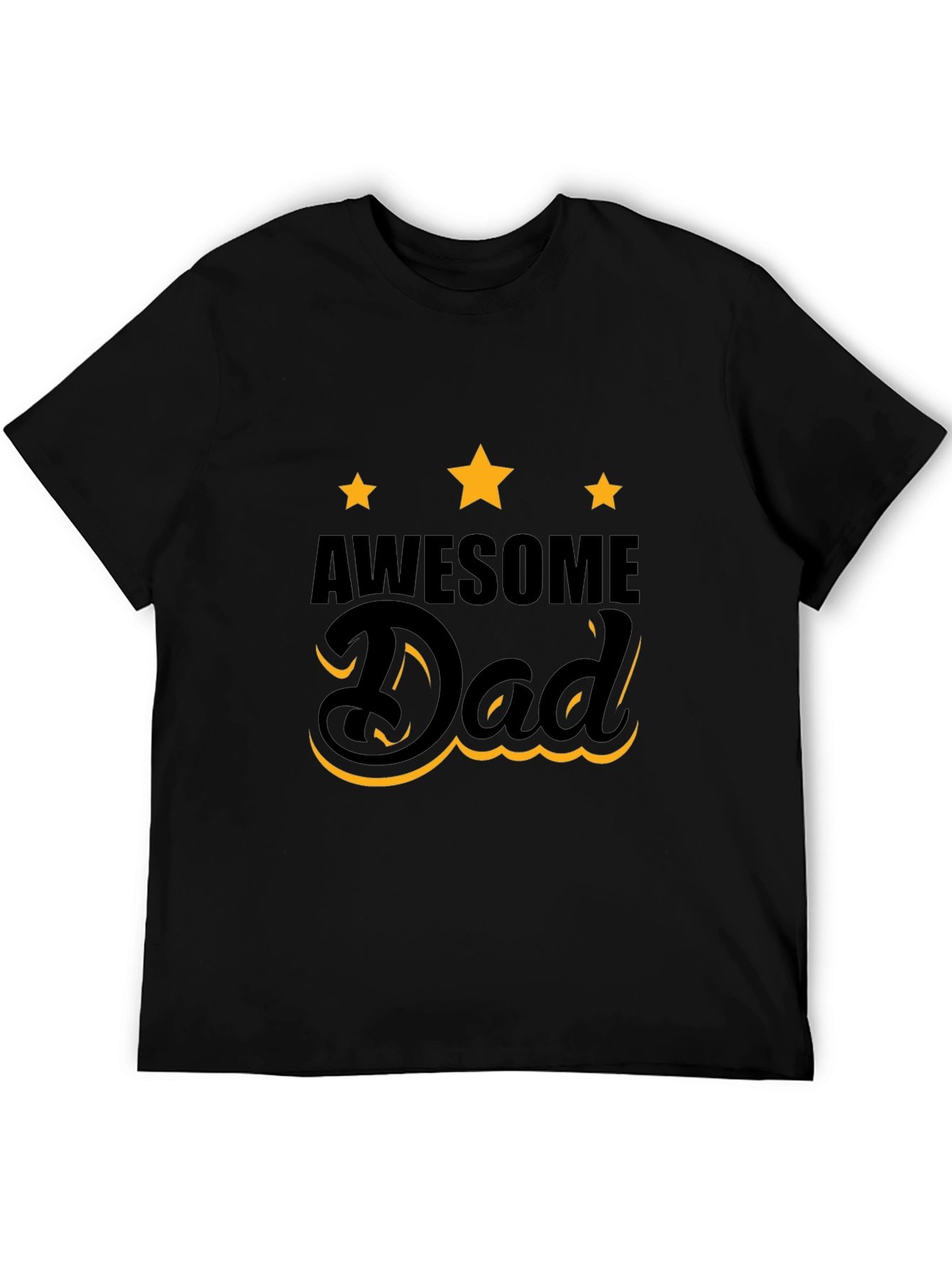 Awesome Dad T-Shirt - Black Graphic Tee